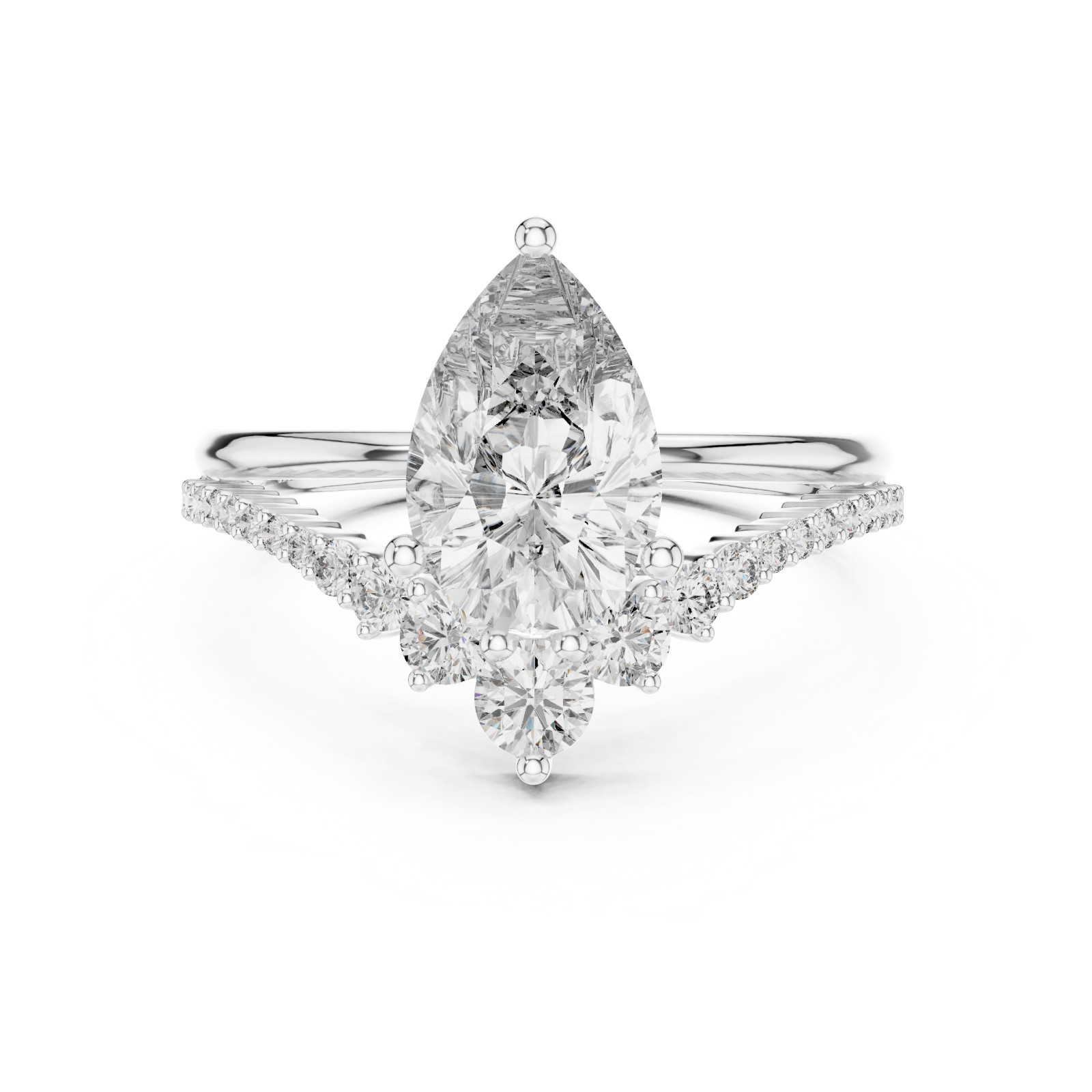 3 Gm 925 Silver Jewelry Lab Grown Diamond Engagement Ring Gift For Her 2.5 Ct