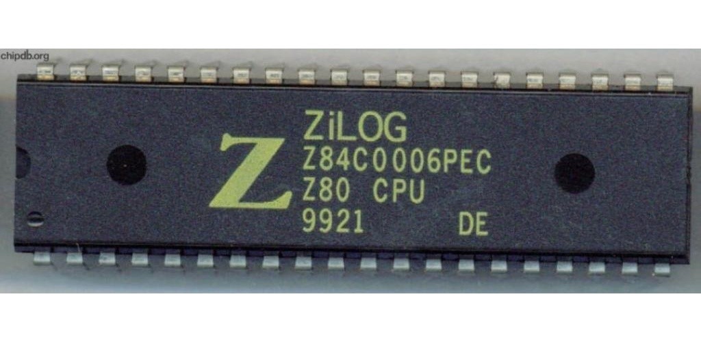 ZILOG Z84C0006PEC DIP-40 NMOS / Z80 CPU CENTRAL *tn