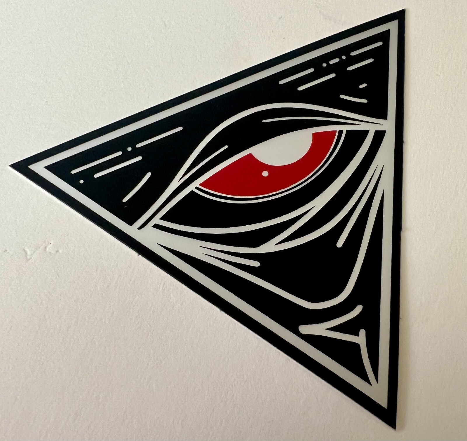 White Phosphor "As Above So Below" Black & Red Sticker Echelon