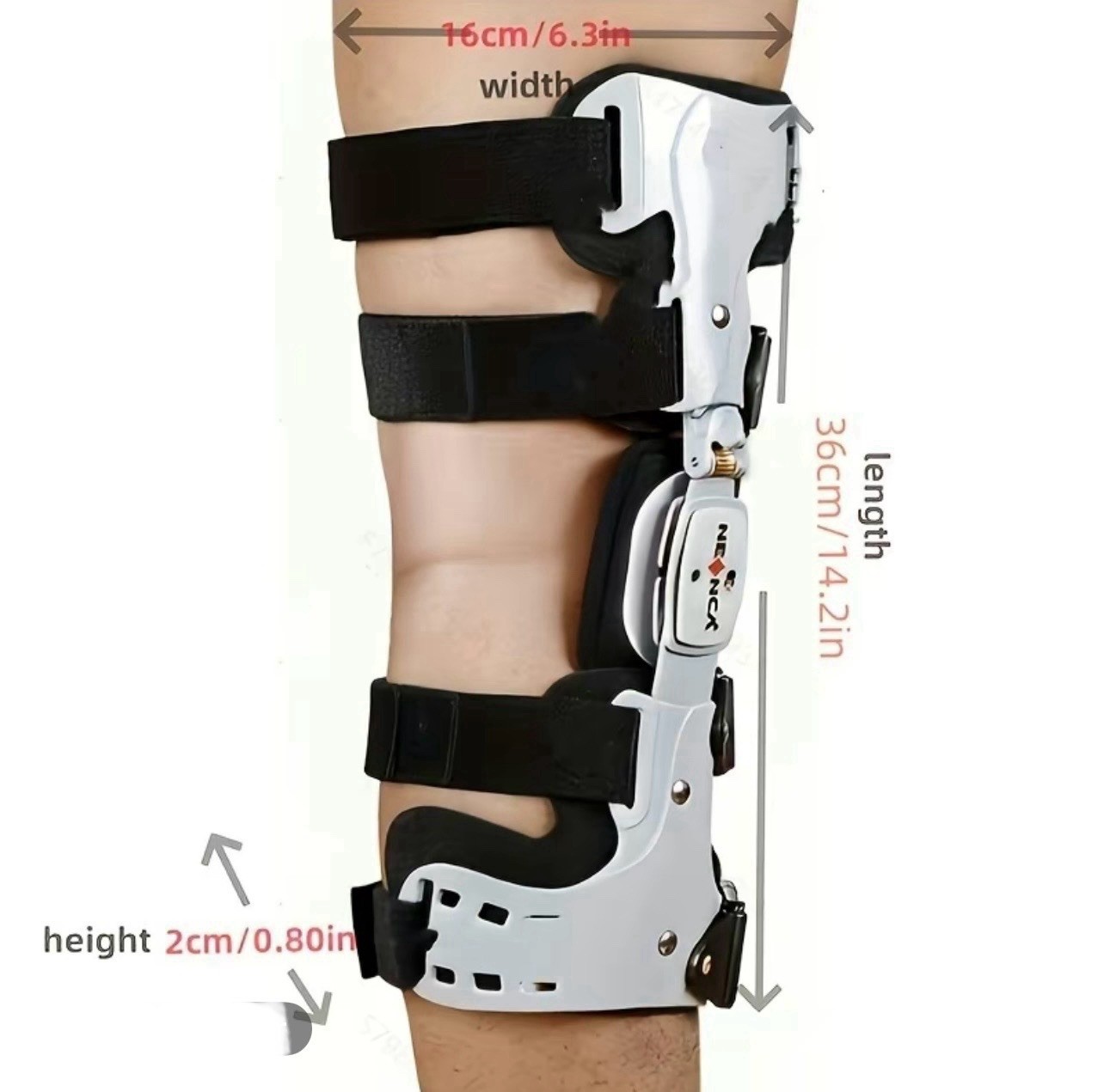 Adjustable Knee Brace For ACL, MCL, PCL Support Breathable ( Left Side)
