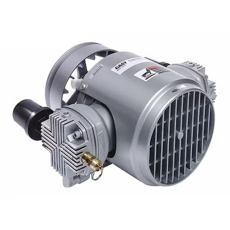 Gast Pca-10 Piston Air Compressor, Size 1/4", 2000 Rpm