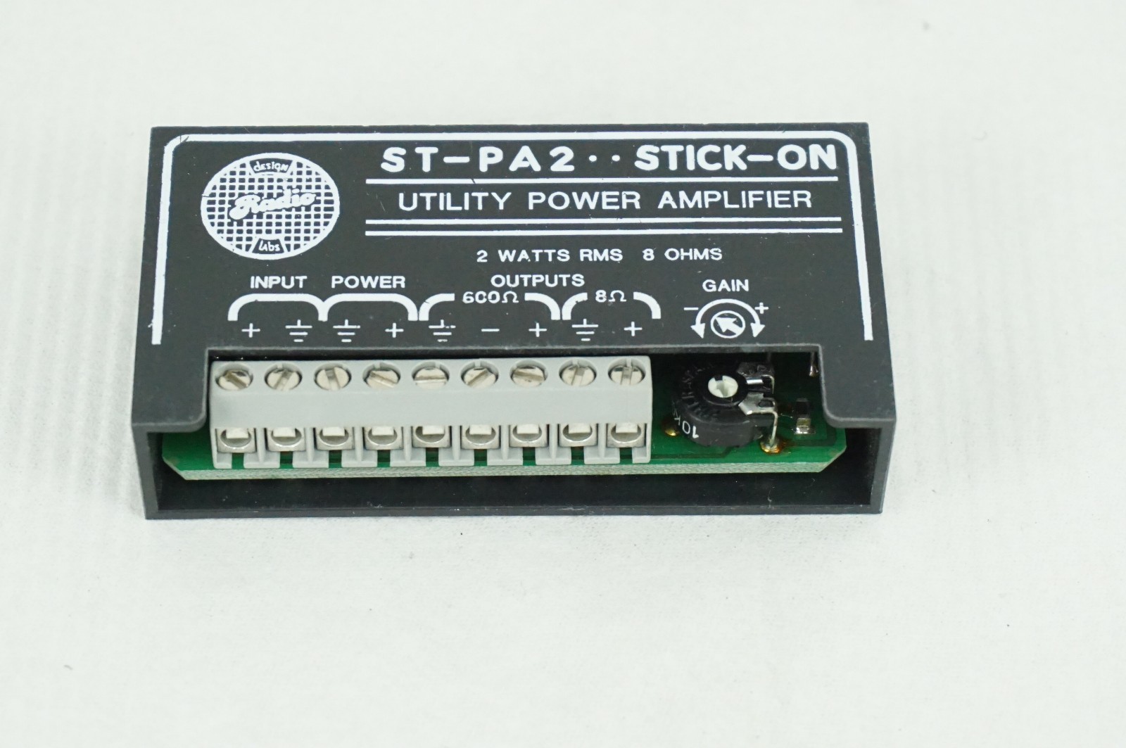 Stick On ST-PA2 RDL Utility Power Amplifier 2 Watt RMS 8 ohms