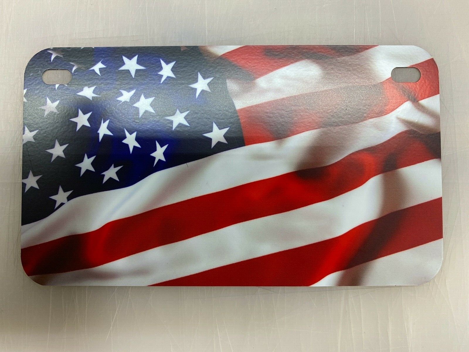 USA STATE US American Flag Motorcycle ATV 4" x 7" License Plate Bike Liberty NEW