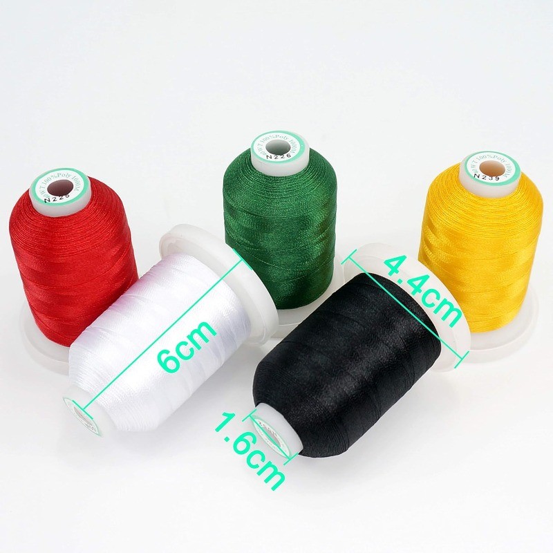 80 Spools Polyester Embroidery Machine Thread Kit 1000M (1100Y) Each Spool