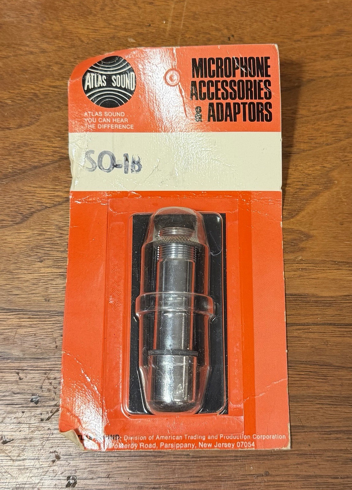 Atlas SO-1B Snap On Microphone Connector Vintage NOS Mic Stand