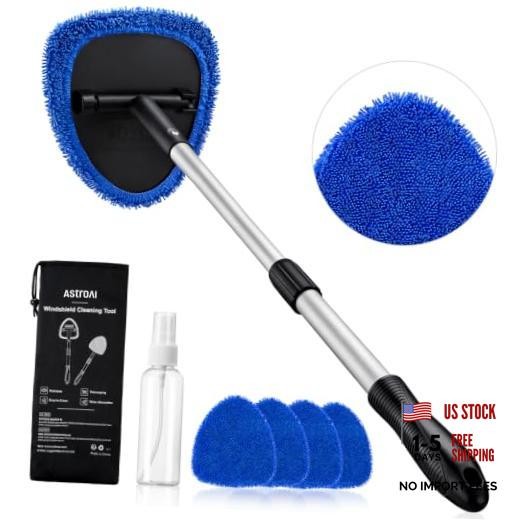 32" Ultra-Long Windshield Cleaner Tool, Car Interior Window 32 in 1 Blue