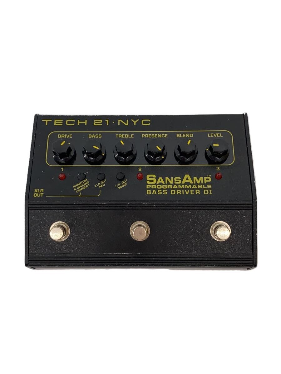 TECH 21 SansAmp Bass Driver DI 6 Knob Bass Preamp Pedal Used