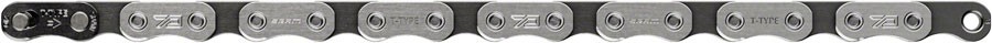 SRAM Eagle 70 T-Type Flattop Chain: 12-Speed, 126 Links, Solid Pin, Silver/Black
