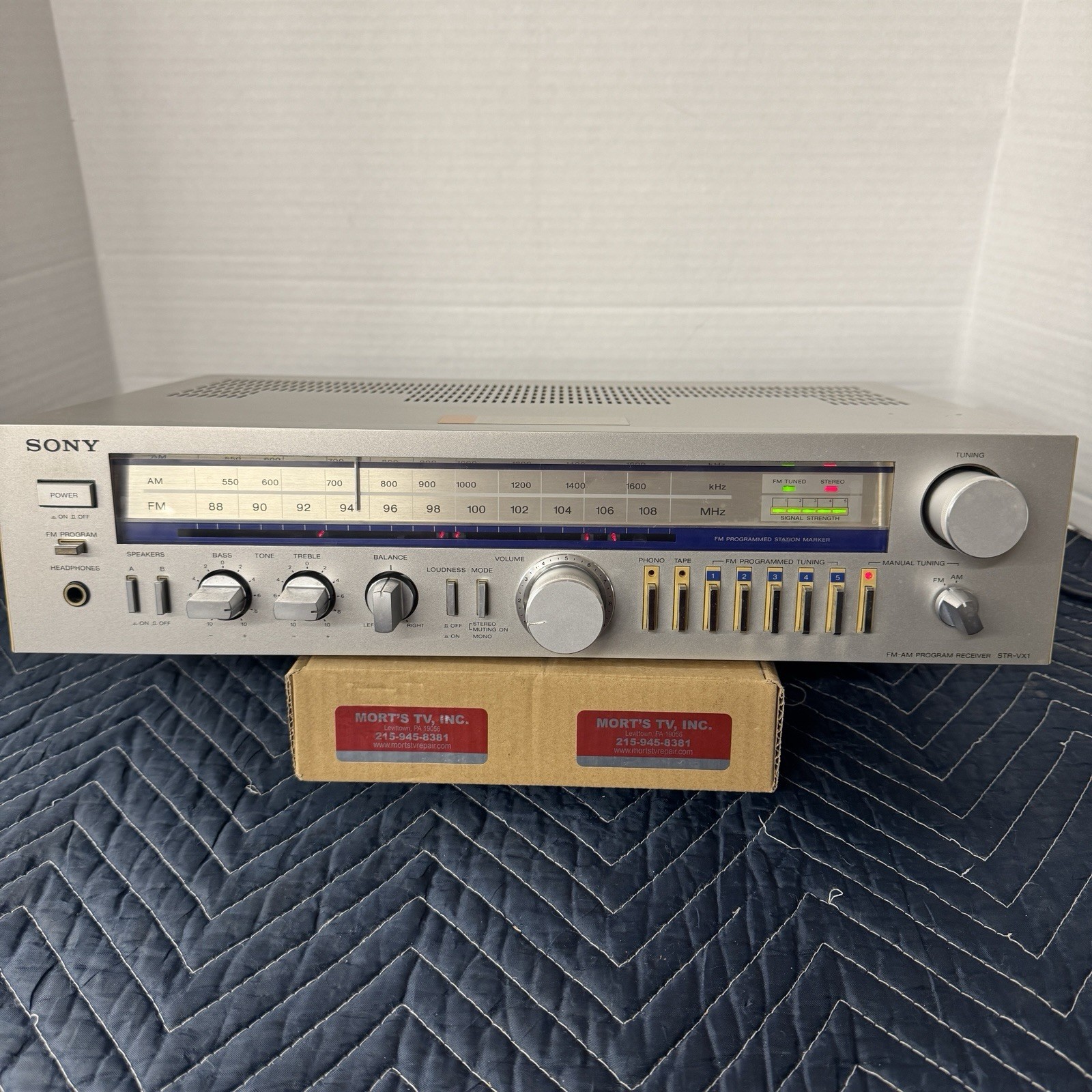 SONY STR-VX1 VINTAGE AM/FM STEREO RECEIVER - SERVICED - CLEANED - TESTED