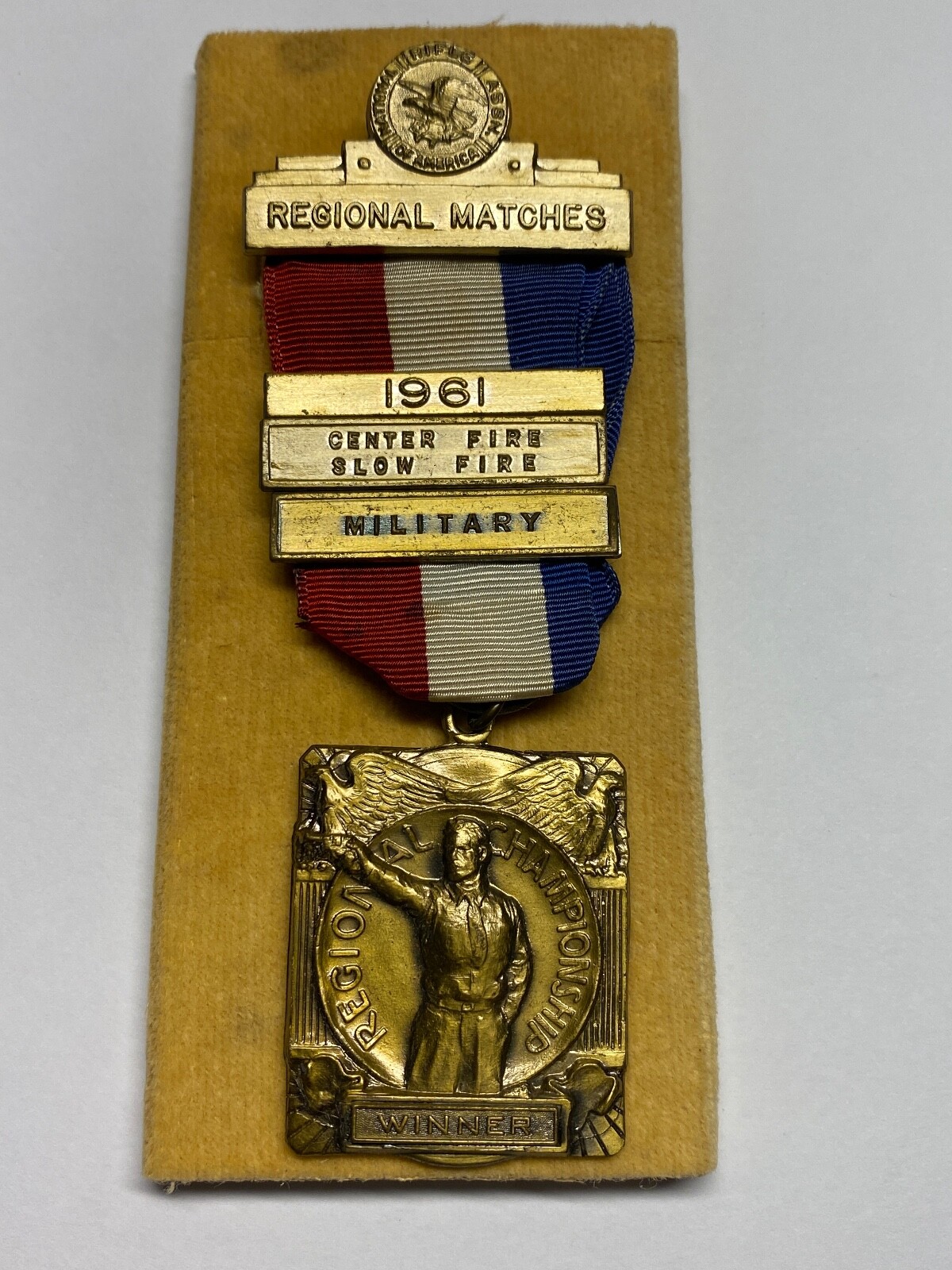 1961, NRA, REGIONAL MATCHES, CENTER AND SLOW FIRE, MILITARY, MEDAL, BLACKINTON