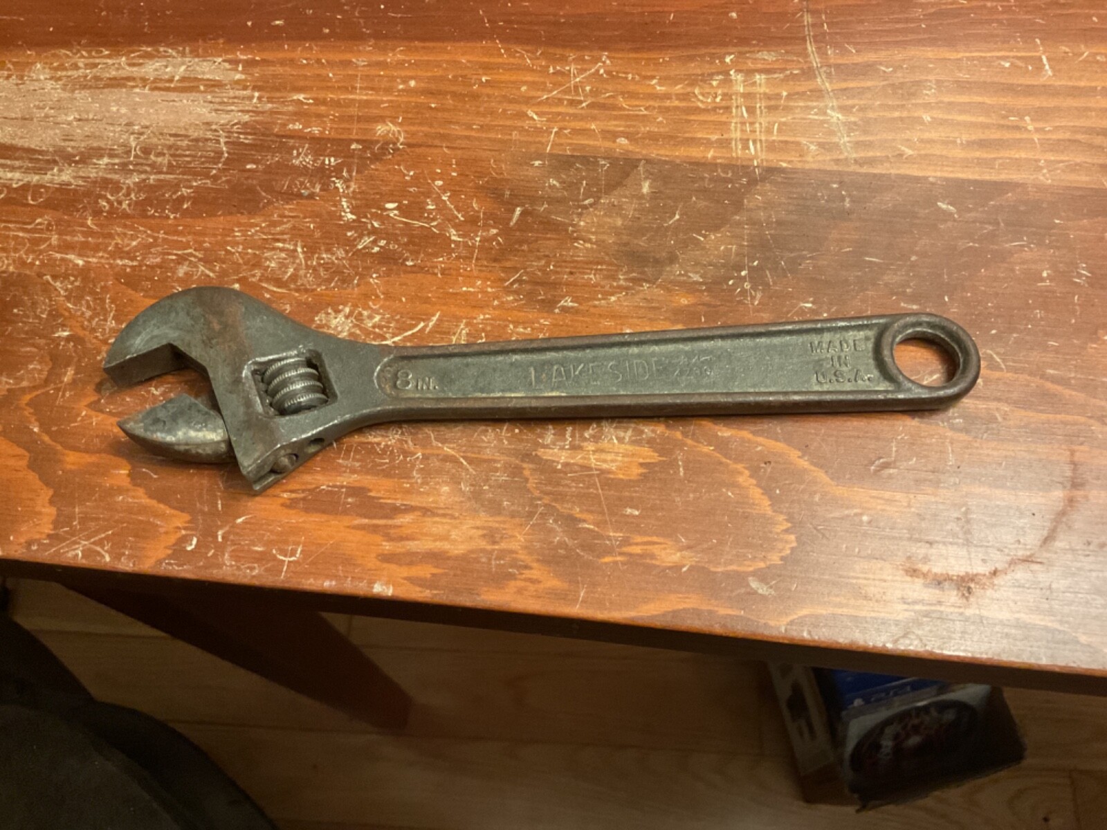 Vintage 8" Lakeside 84-4700 Adjustable Forged Alloy Steel Wrench ... Made in USA