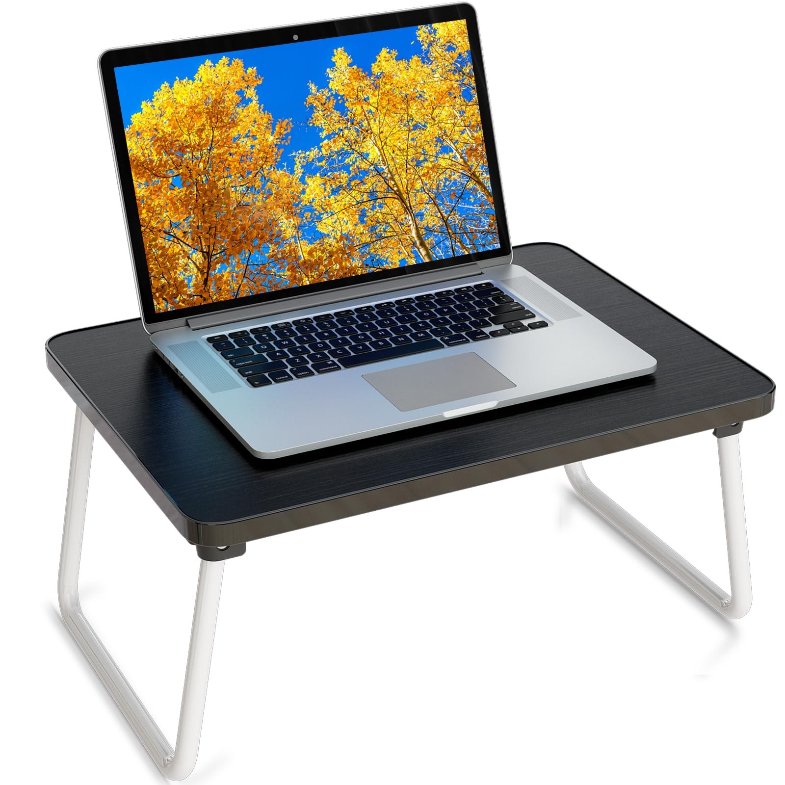 Lap Desk Laptop Tray For Bed Couch Portable Breakfast Serving Folding Legs Black