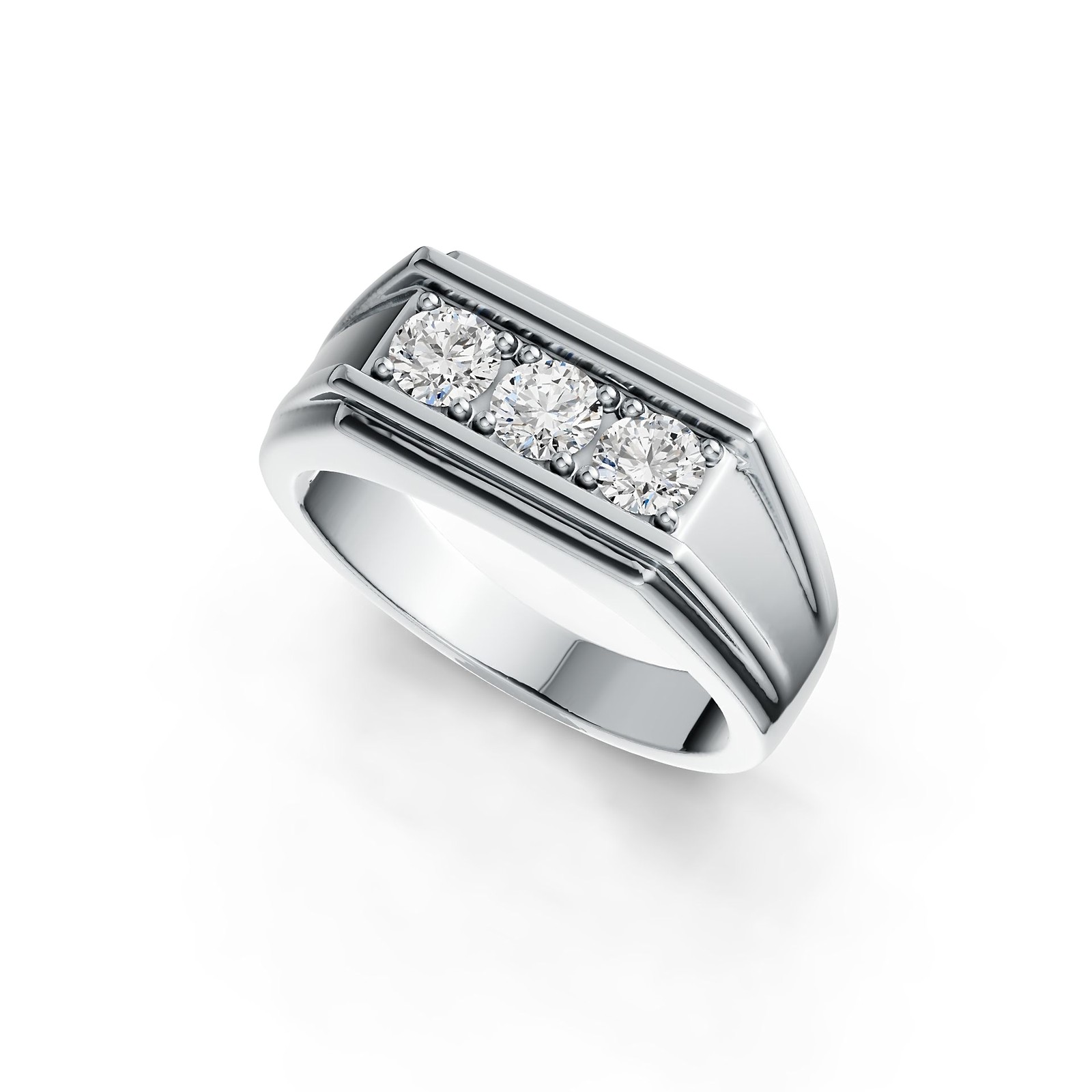 Sterling Silver Semi Mount Ring Setting Round RD 4x4mm