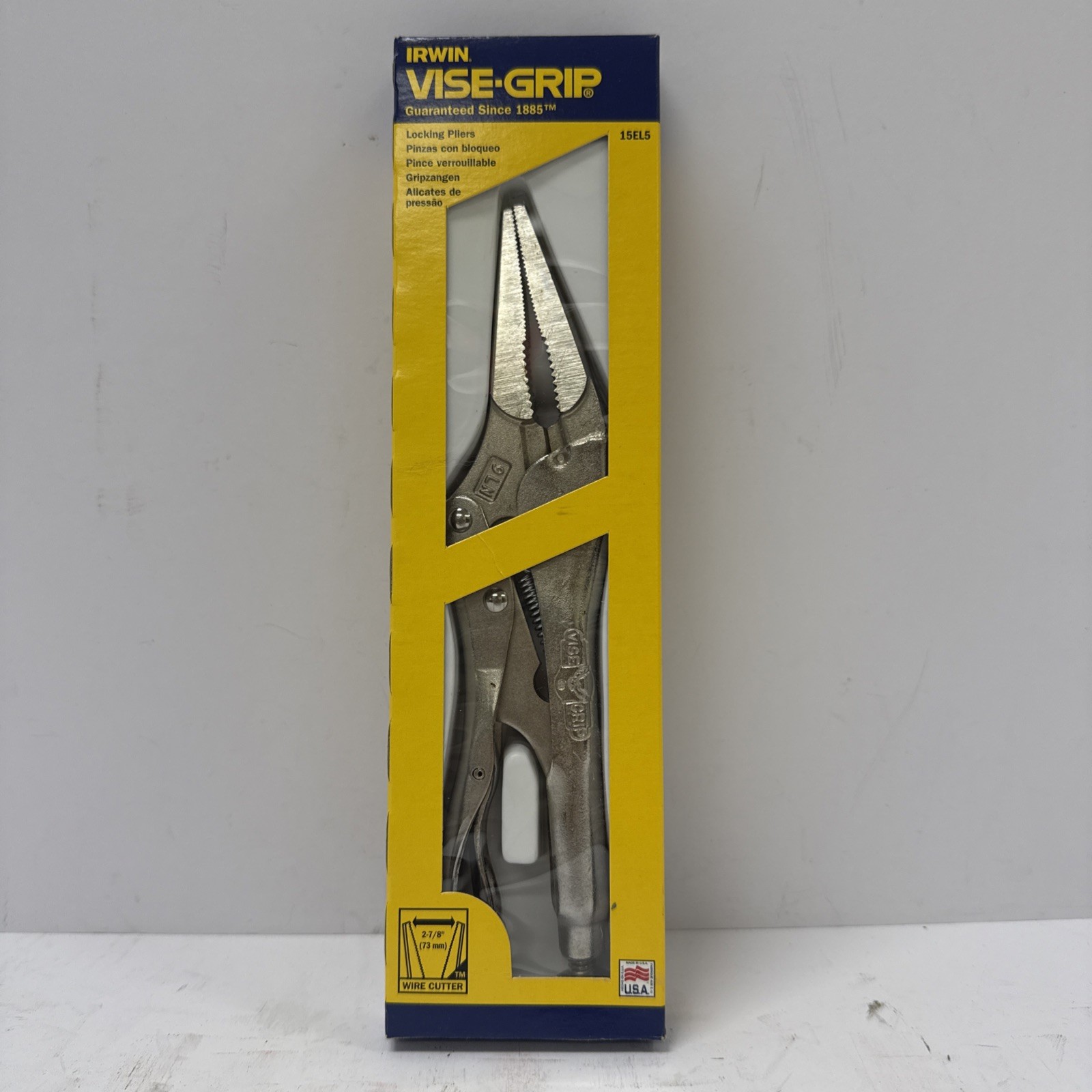 Vtg Irwin Vise-Grip 15EL5/9LN 9" Long Nose Pliers NOS Made in USA