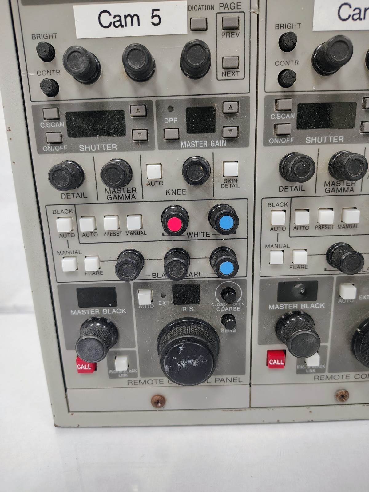 (4) SONY REMOTE CONTROL PANEL RCP-TX7 - NO CABLES - UNTESTED