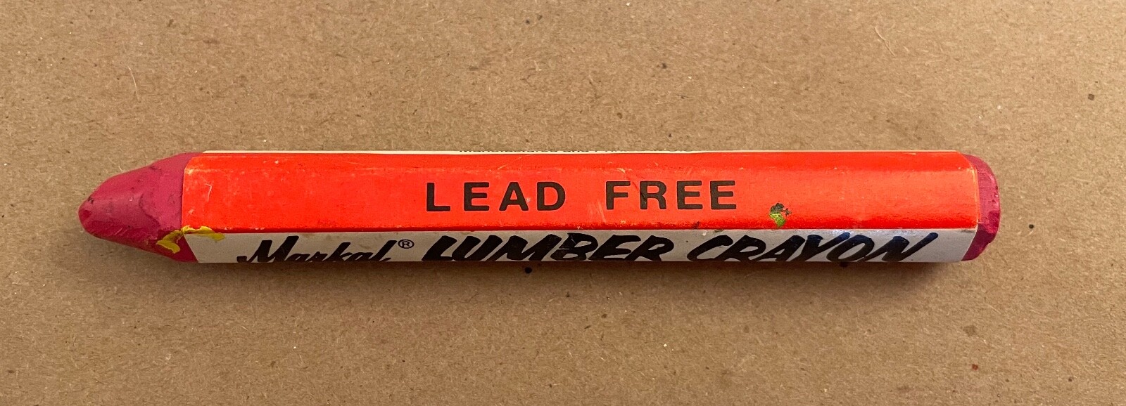 Markal Red/Pink Lumber Crayon - Used