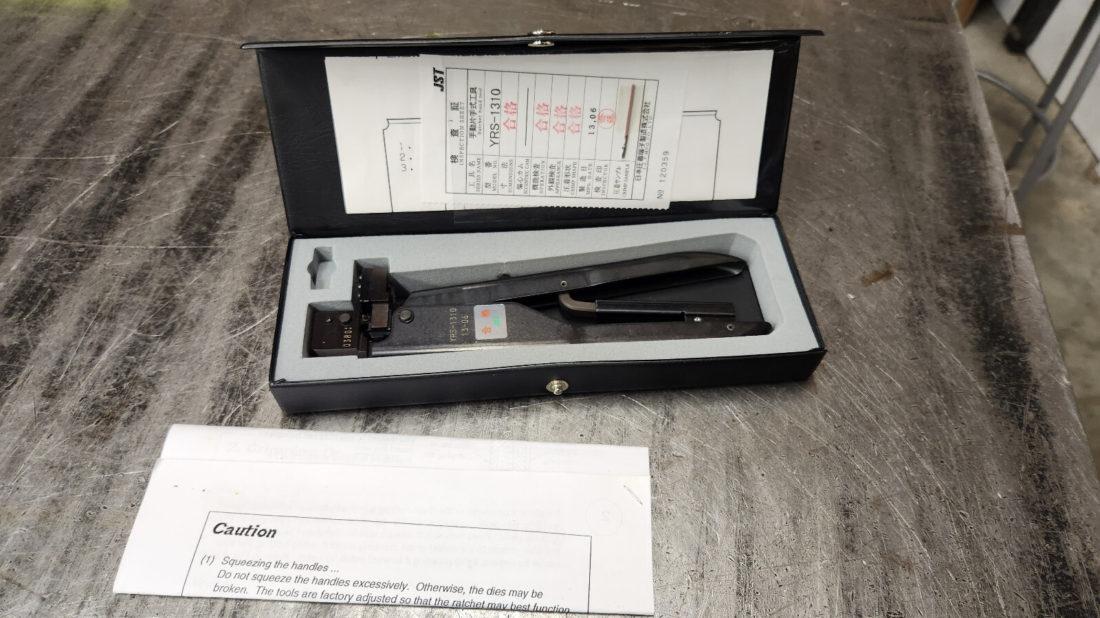 JST YRS-1310  CPT Ratcheting Hand Crimp Crimping Tool. GOOD USED CONDITION