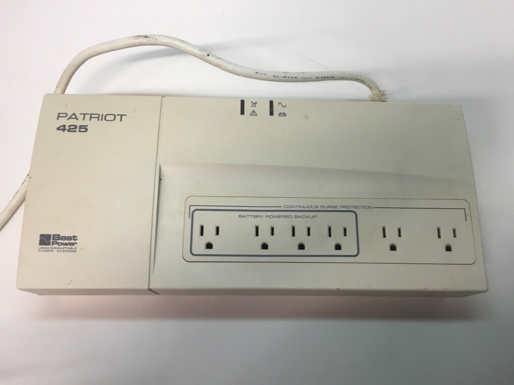 BEST POWER UNINTERRUPTIBLE POWER SYSTEM WITH 6 OUTLETS 03050425U
