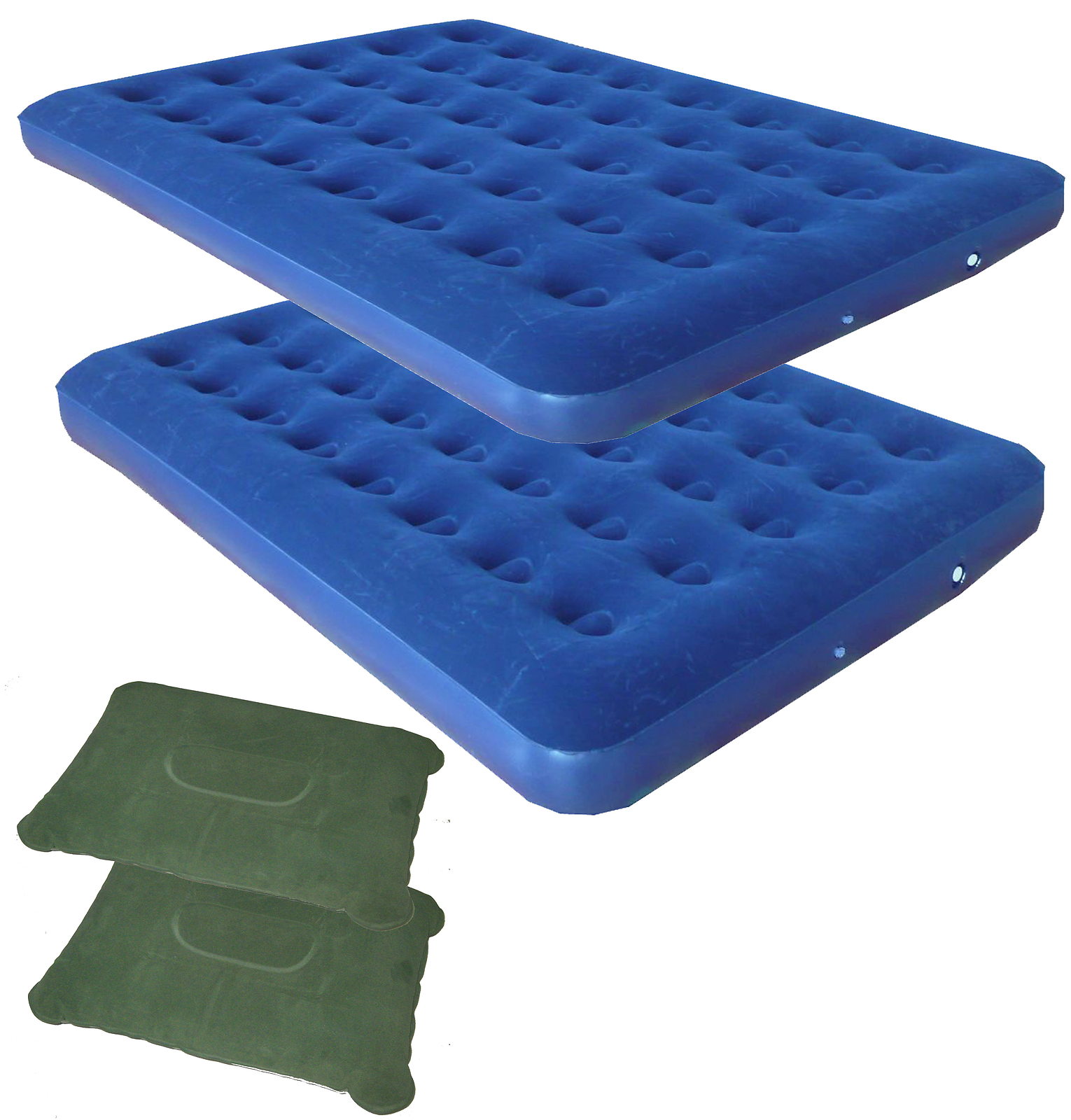 2-Piece of Zaltana Double Size Air Mattress 2 Inflatable Pillow  (AMD+PL1) x2