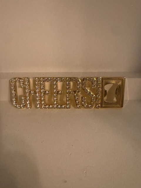 Bottle Opener - Cheers in Bling