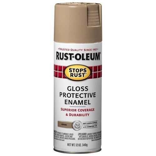 6 PACK RUST-OLEUM STOPS RUST PROTECTIVE ENAMEL GLOSS KHAKI 249032 FREE SHIPPING