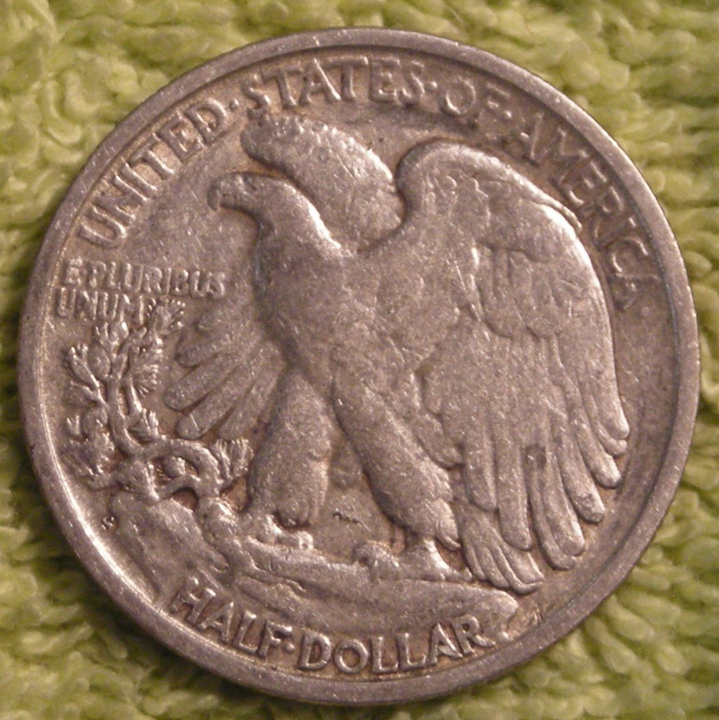 1944 S Walking Liberty half dollar circ.