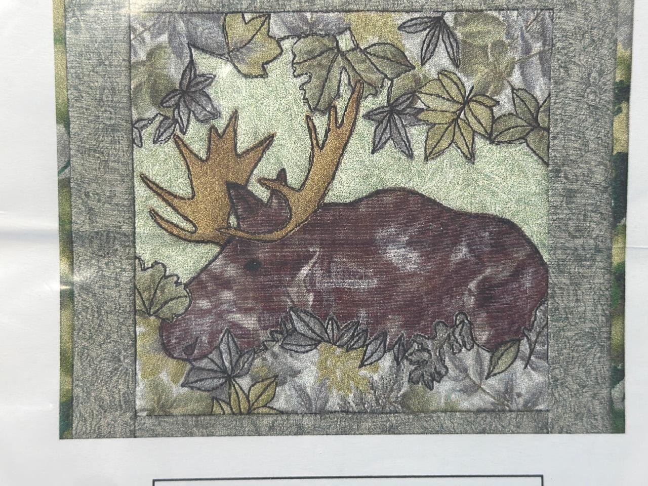 QUILTS 'N STUFF By Glenna, Quilt Pattern - 14" x 14 - MOOSE