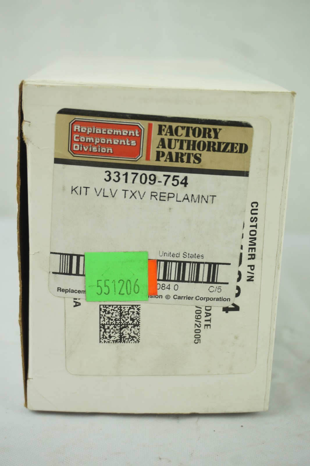 331709-754 Carrier Txv Valve Replacement Kit OEM 331709-754 NEW