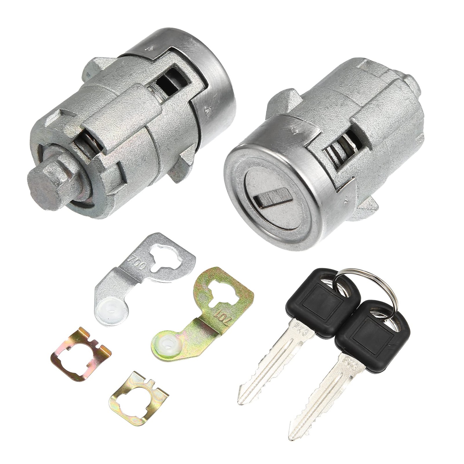 1 Pair Door Lock Cylinder Set w/ 2 Key for GMC Sierra 1500 2500 3500 Yukon fo...