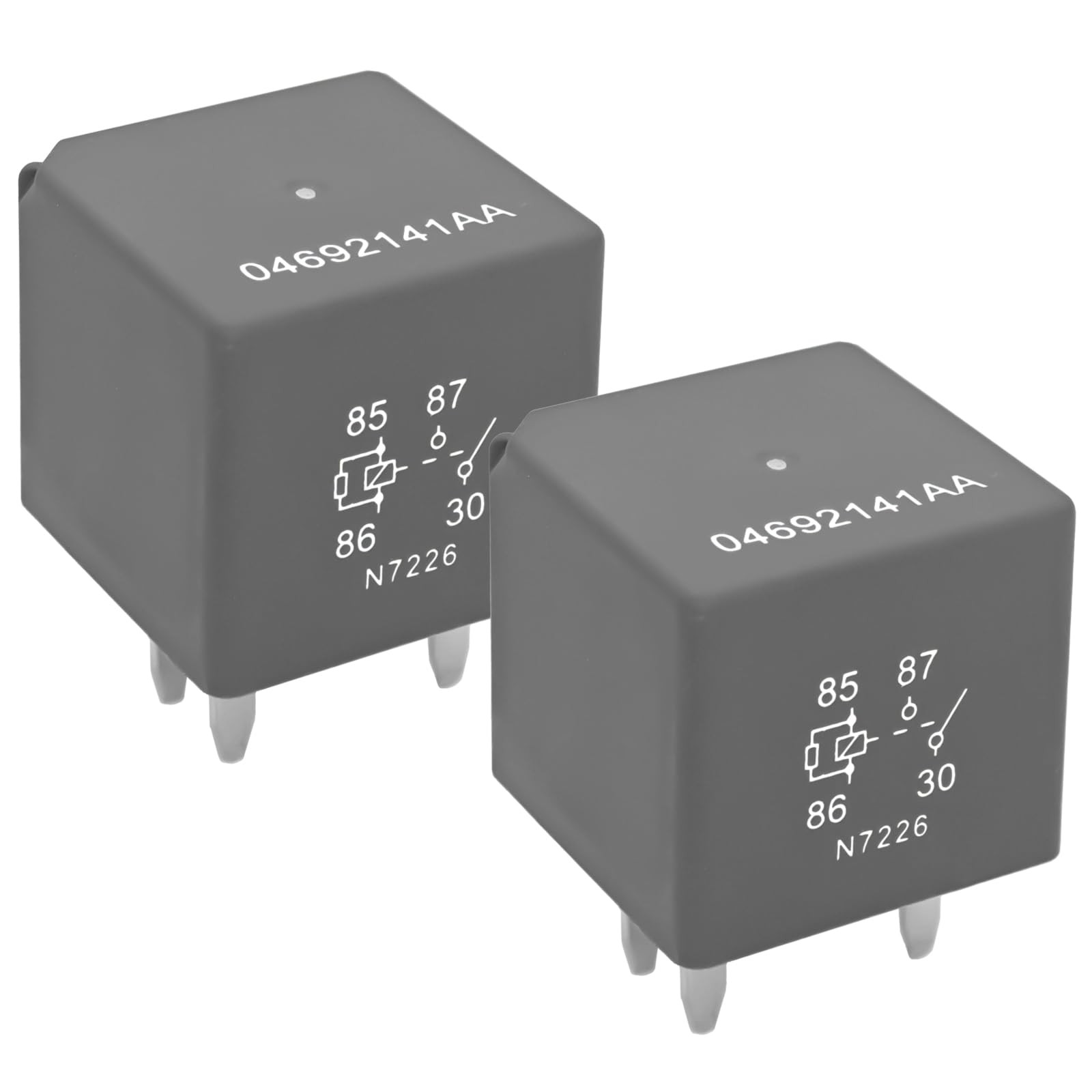 HVAC Blower Motor Relay 04692141AA (Pack of 2) - 12V 4-pin Fits for...