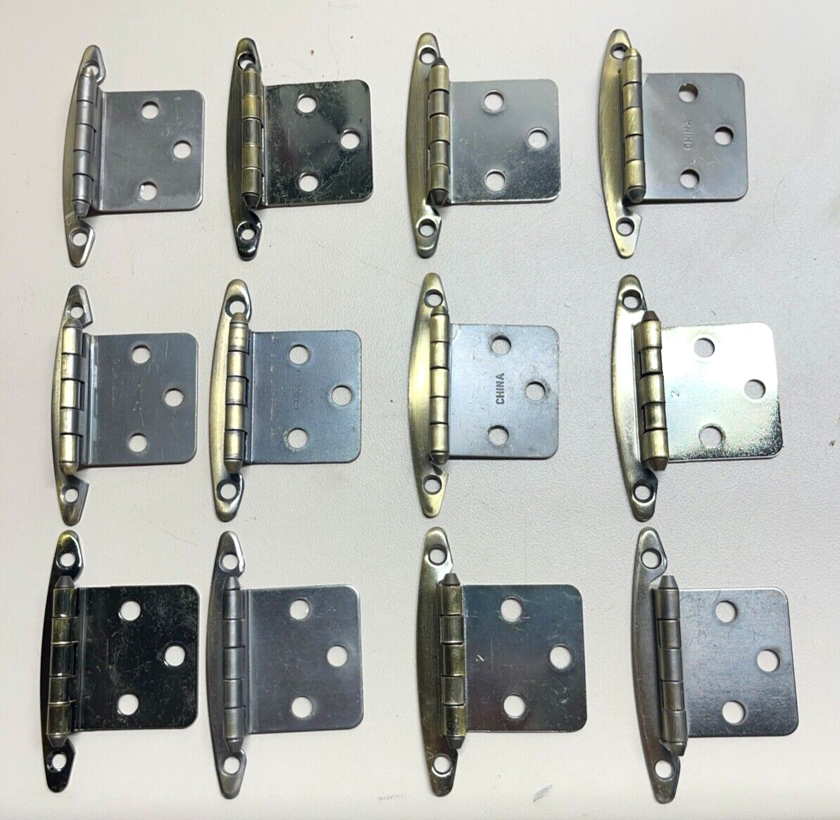 12-pack Gatehouse (NS1710-AB) Antique Brass Non-Spring Flush Hinge