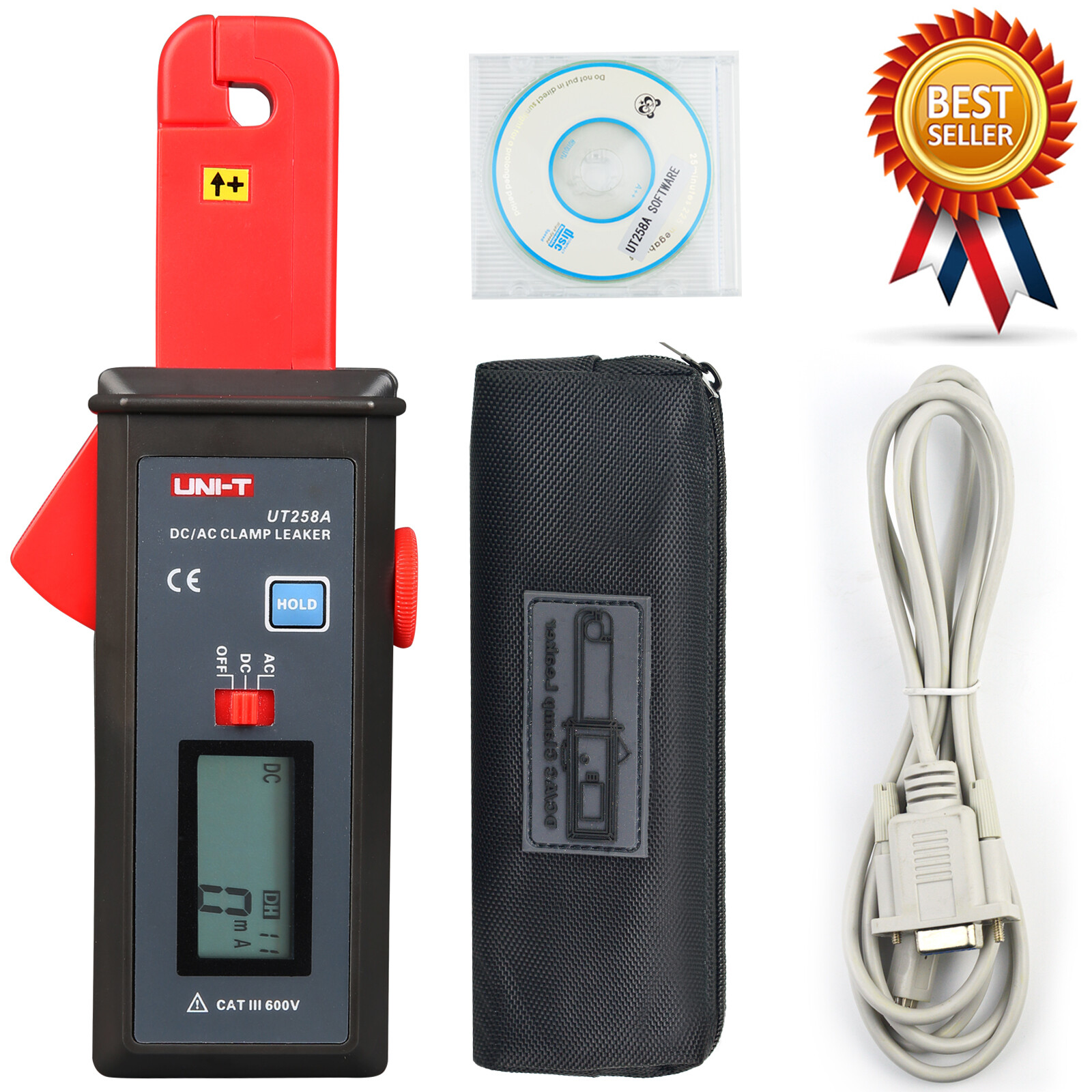 UT258A . ACA&DCA Leakage Current Clamp Meter MULTIMETER 600V 1mA AC/DC