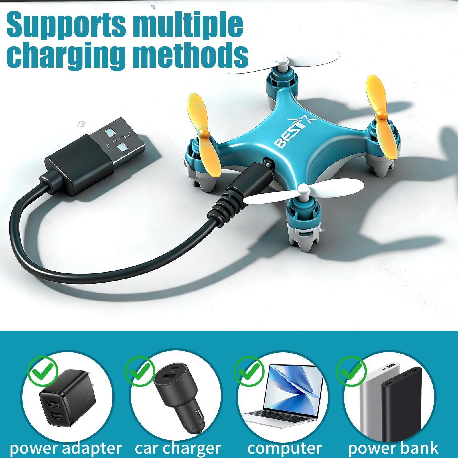 Beginner-Friendly RC Drone – Compact Quadcopter with Stable Flight