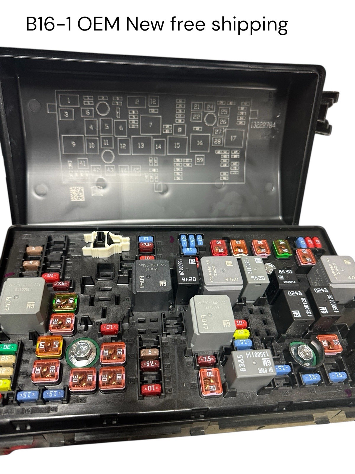 OEM 2011-2017 Buick Regal 2.4L Fusebox Fuse Box Relay Module 13222782 Free Ship