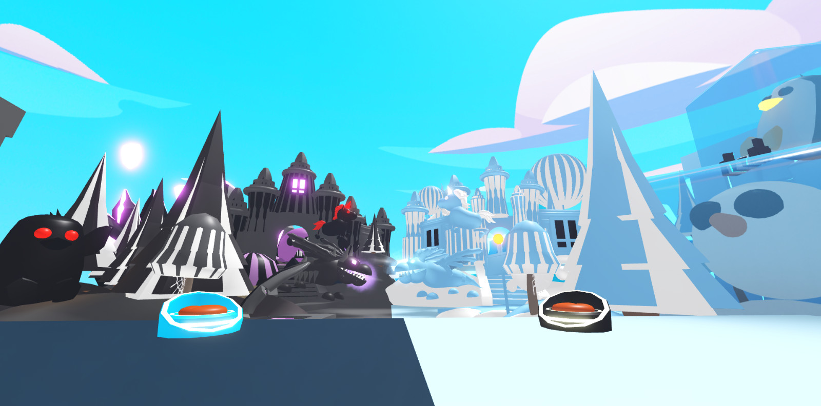 Glitch Build Home🏠 Shadow vs Frost 🐉adopt house from me