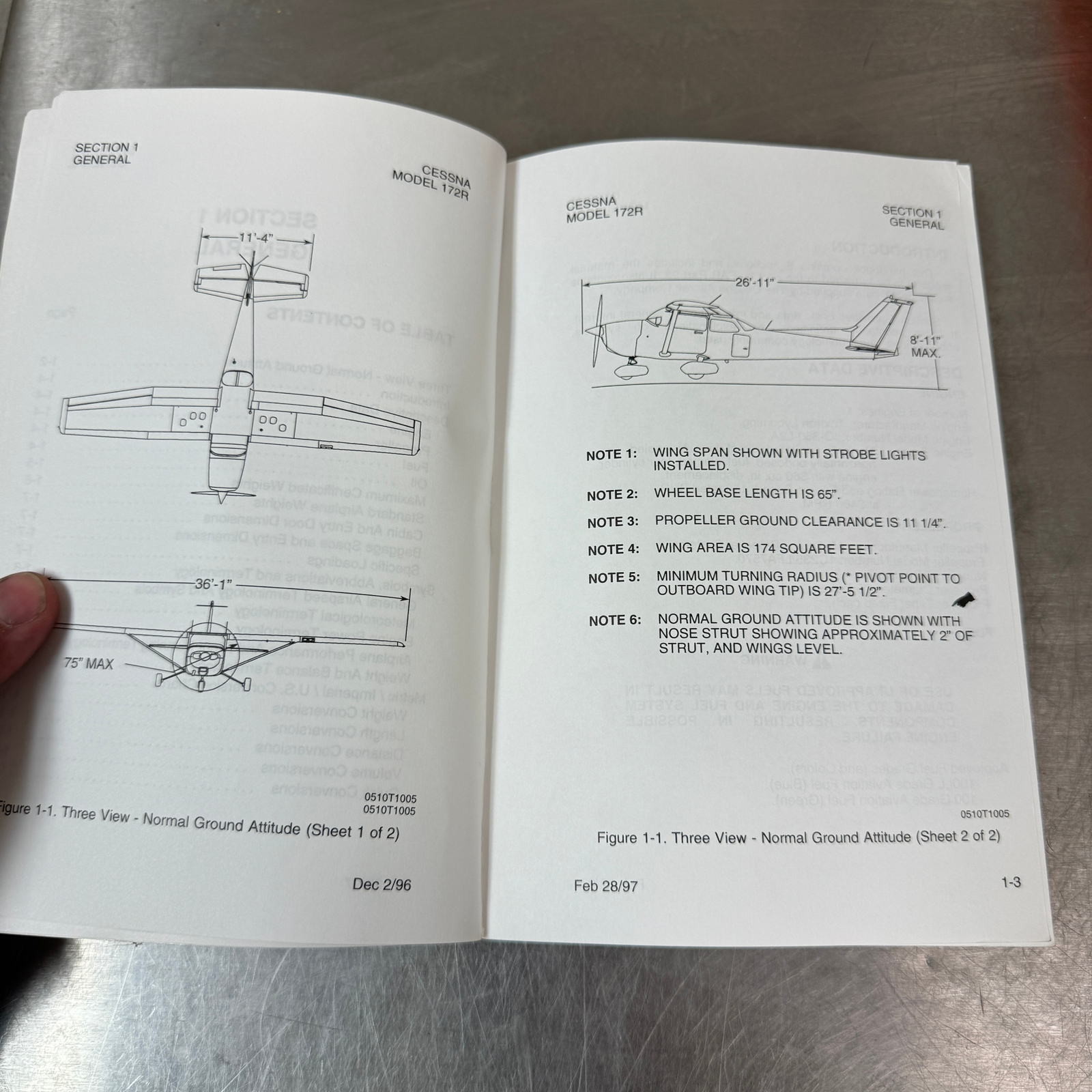 CESSNA Skyhawk Model 172R Information Manual 1996