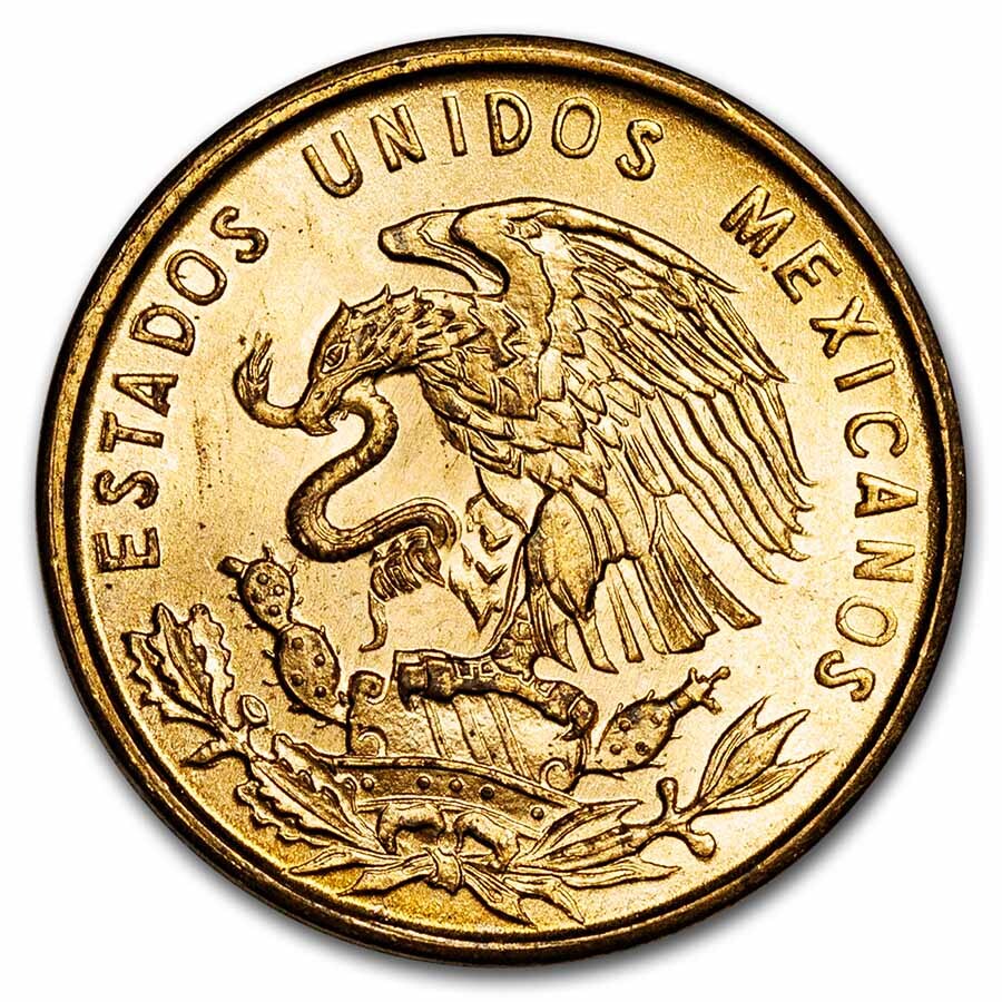 1950-1969 Mexico 1 Centavo Oat Sprigs BU