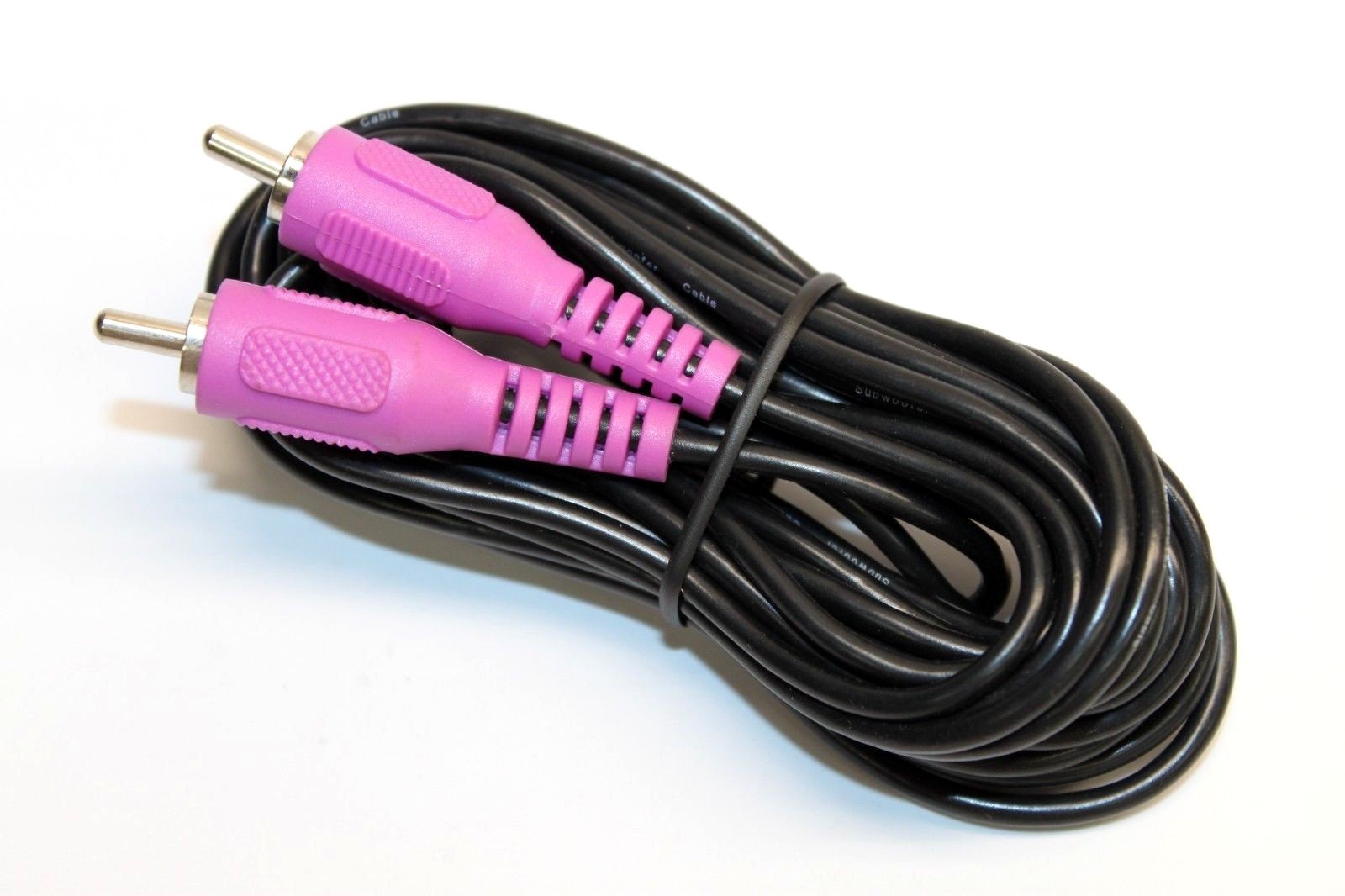 Dynex RCA Male to RCA Male Purple Audio Cable Cord for Car Home Subwoofer 15FT