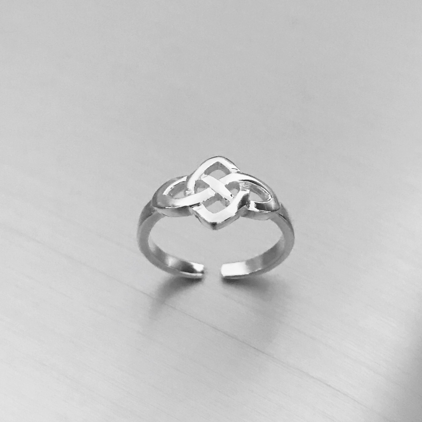 Sterling Silver Celtic Infinity Toe Ring, Love Knot Ring, Silver Rings