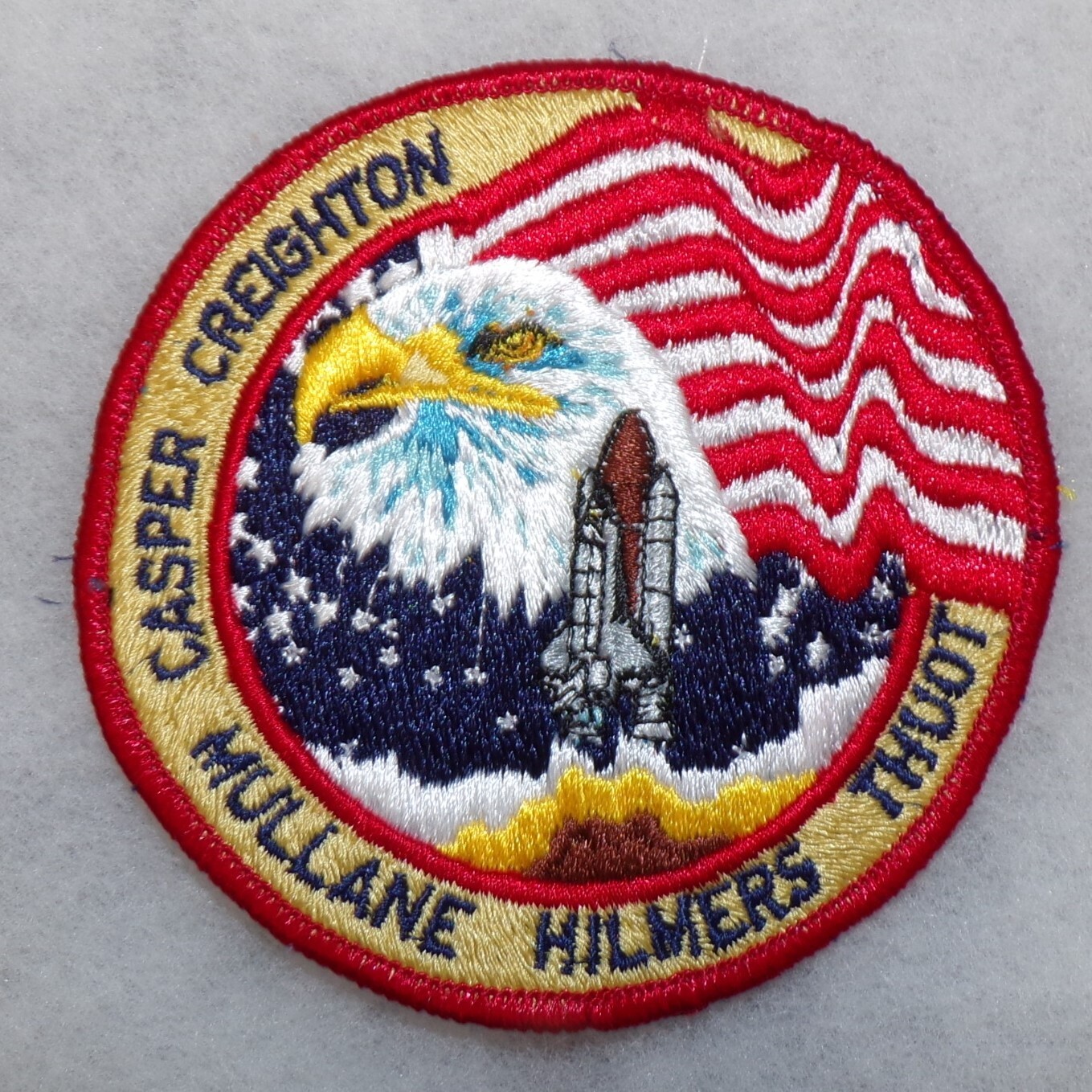 Original USA NASA Space Shuttle Atlantis STS-36 Embroidered Patch 1990