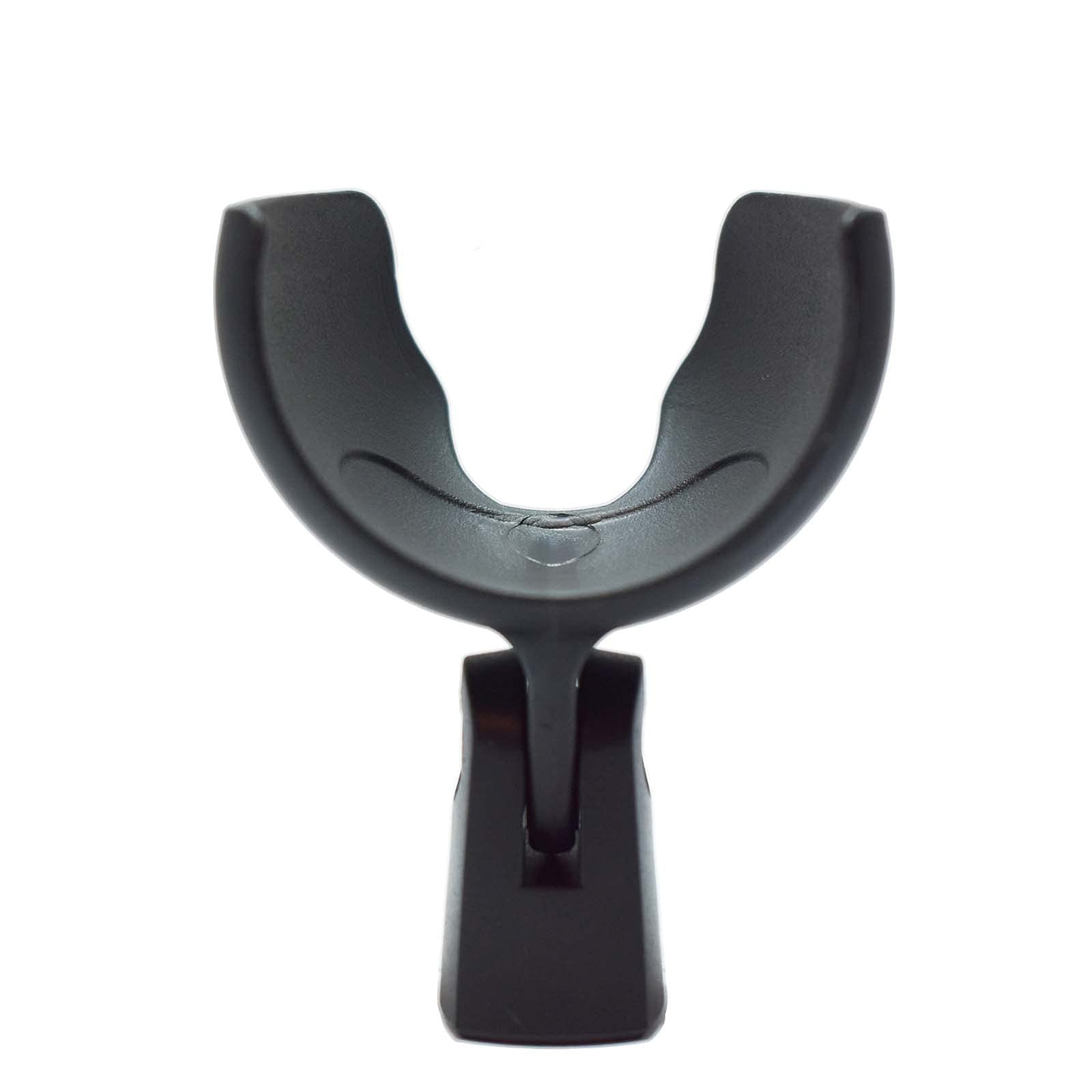 Harmonica Mic Holder Clip for Shure 520DX & Superlux D112 - Black