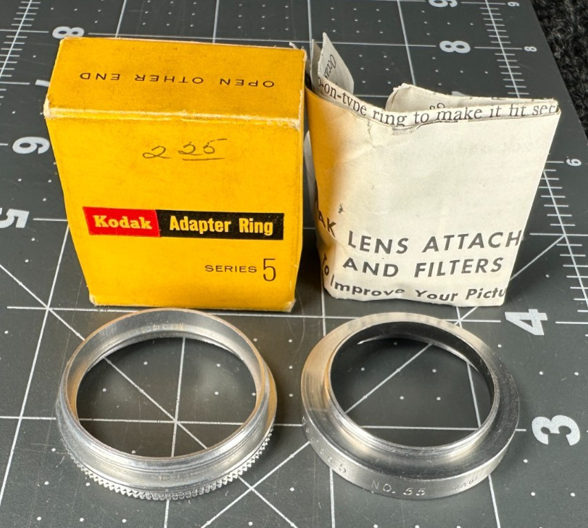 ☆ NOS - KODAK Series 5 Screw-In ADAPTER RING No. 55 - 28.4mm ☆P193