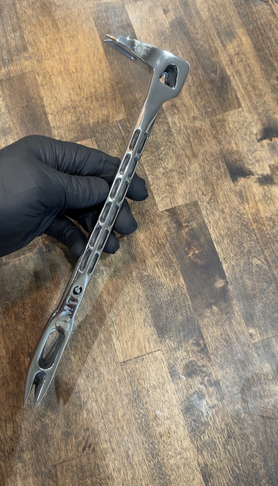 POLISHED MARTINEZ Tool 12” Titanium Framing Nail Puller