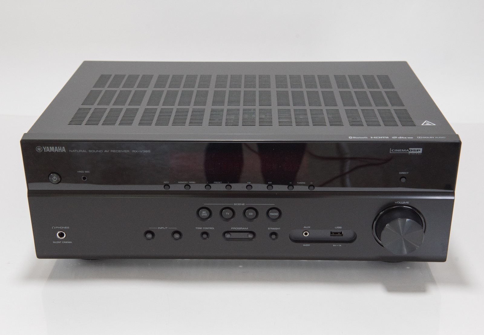 Yamaha RX-V385BL 5.1-Channel 4K AV Receiver with Bluetooth