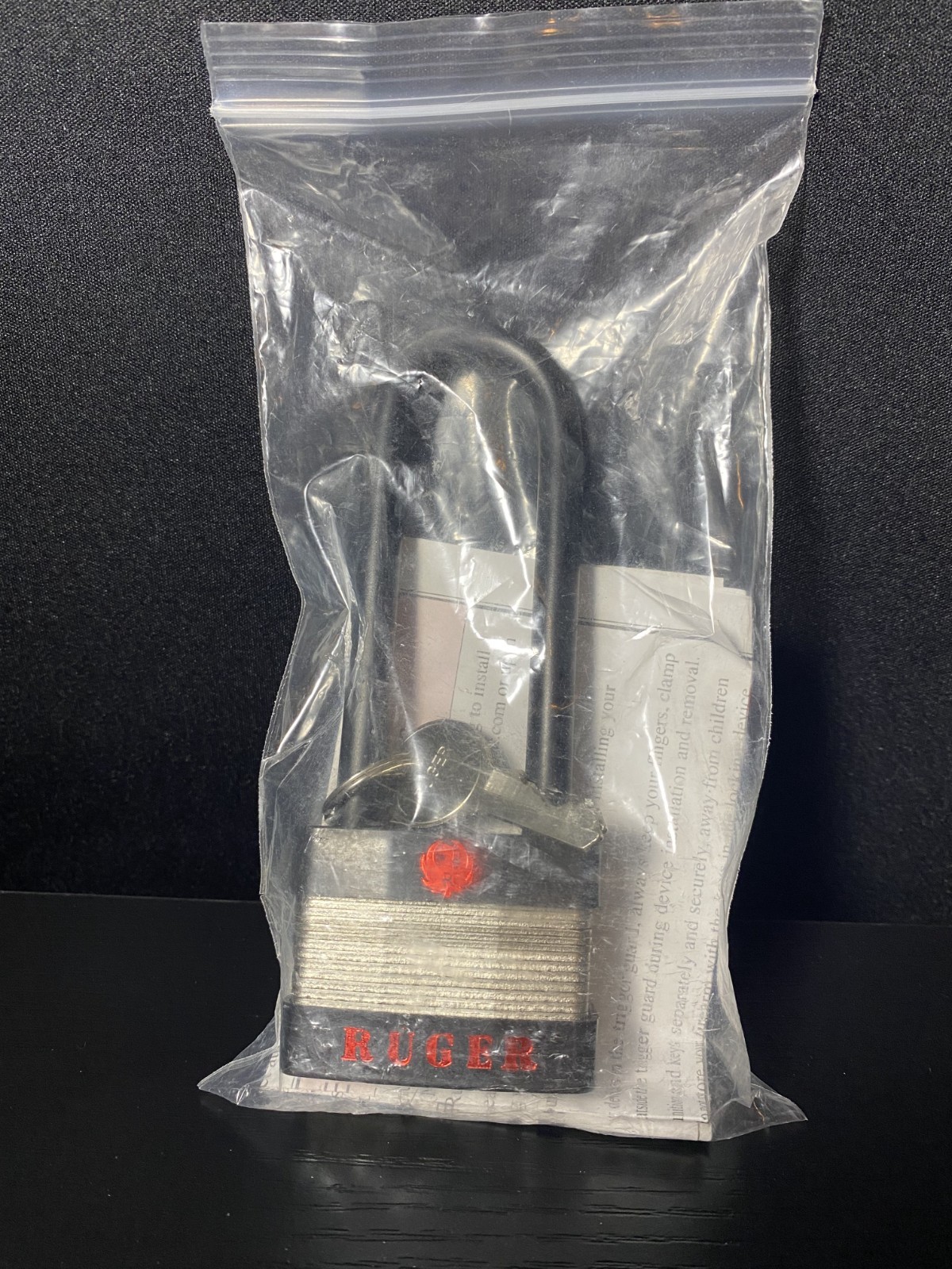 Ruger Padlock Gun Lock Firearm Safety Device 3.5" x 50mm 5035A