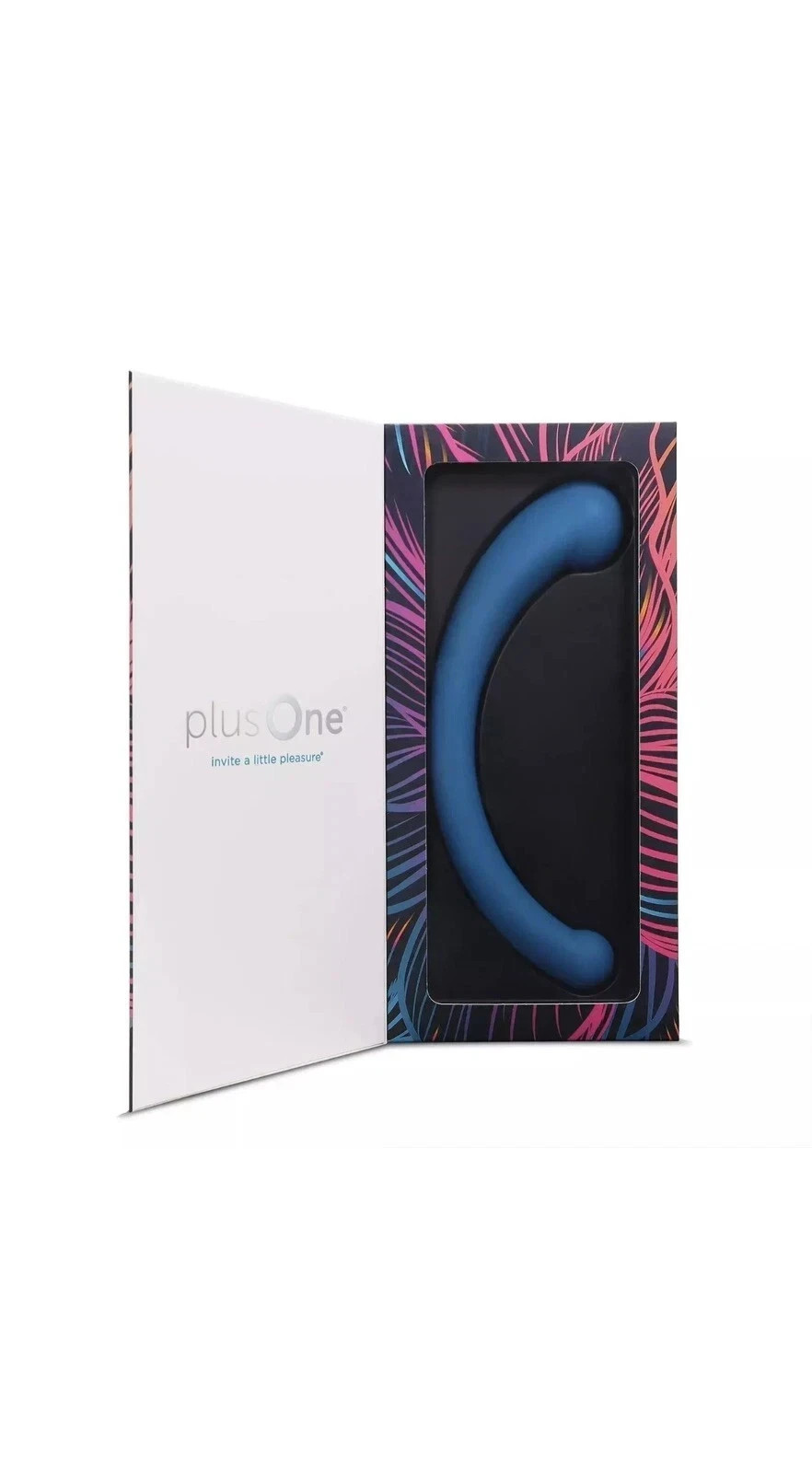 plusOne Vibrating Dual Arc Massager, 10 Vibration Settings, Teal, Waterproof!