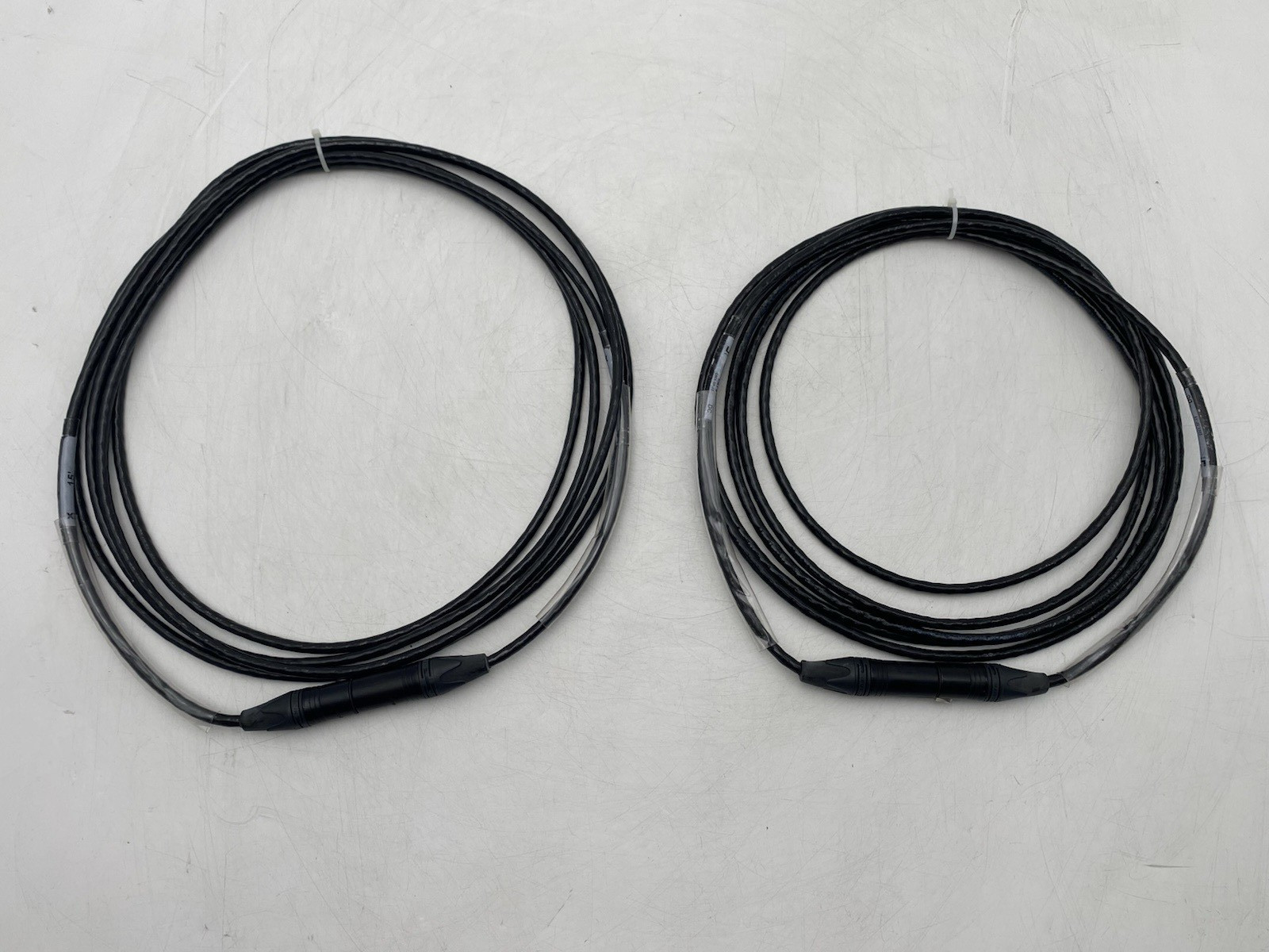 Lot of 2 Lex 5 Pin XLR Shield Data Cable 15 Ft LEX DMX-5P-15