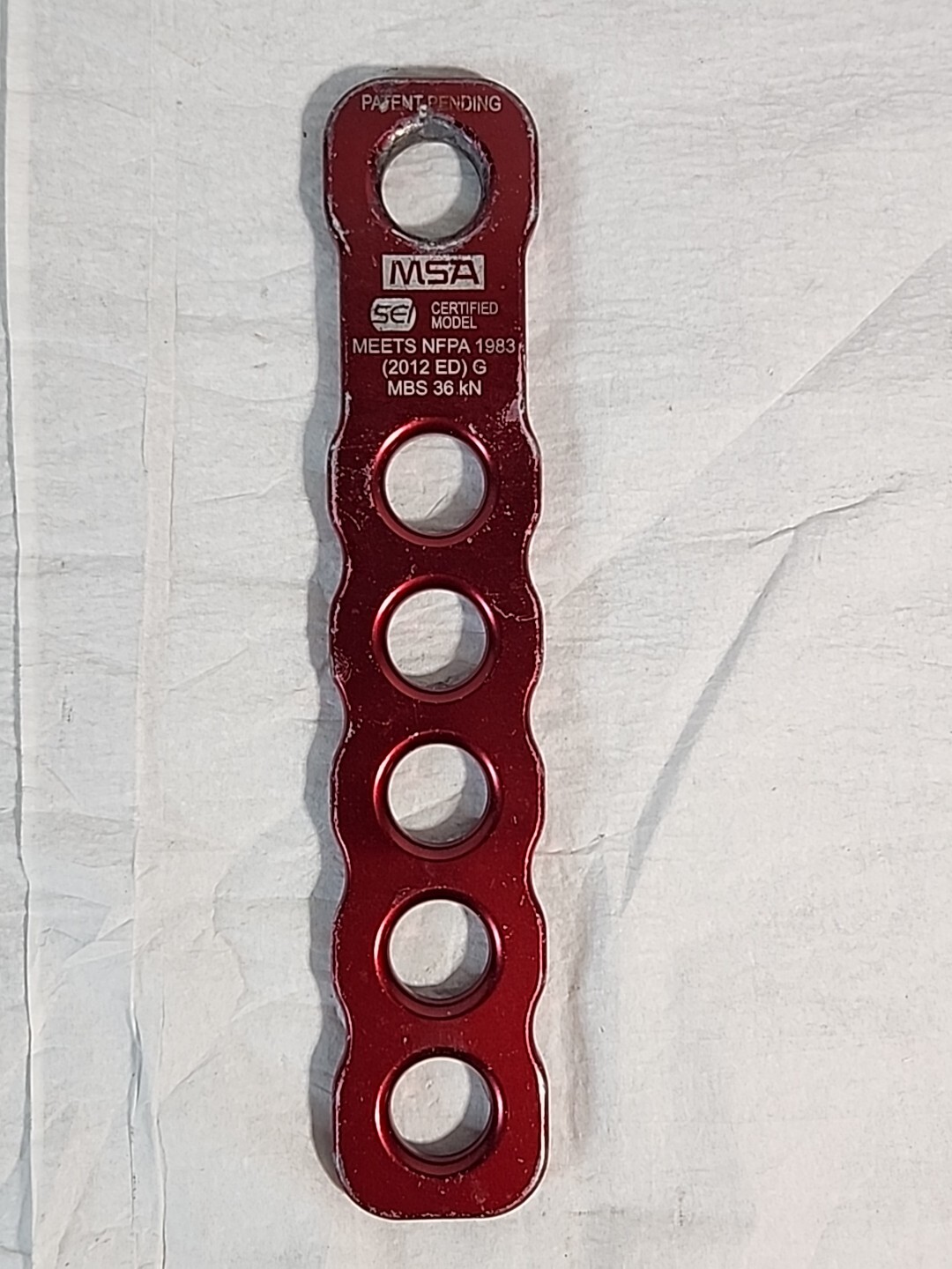 MSA SRIW1000 Rope Termination Plate Harness Anchoring System - 1/2" or 5/8"