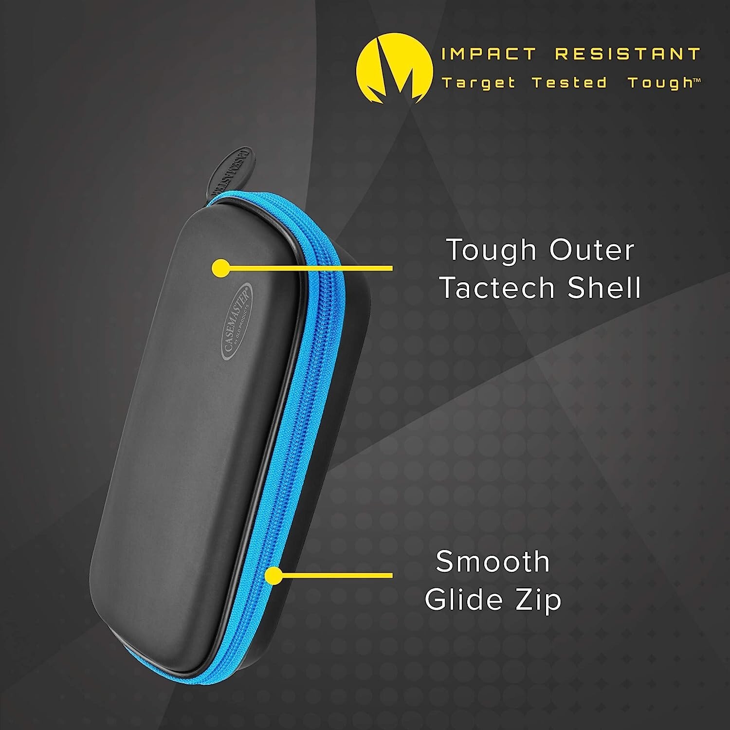 Casemaster Warden Dart Case for Steel and Soft Tip Darts, with a Tough EVA Foam