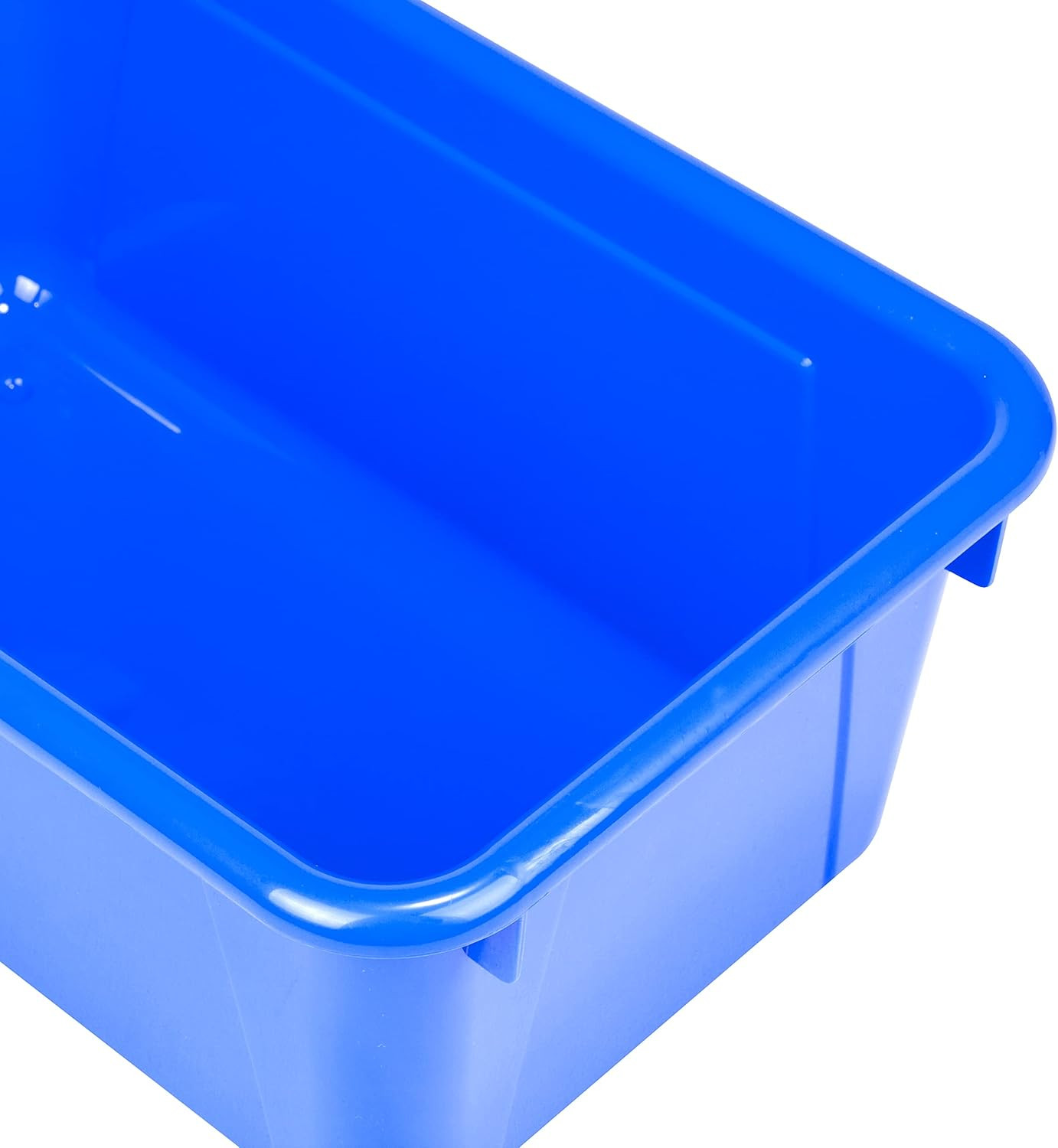 Small Cubby Bins – Plastic Storage Containers for Classroom with Non-Snap Lid, 1